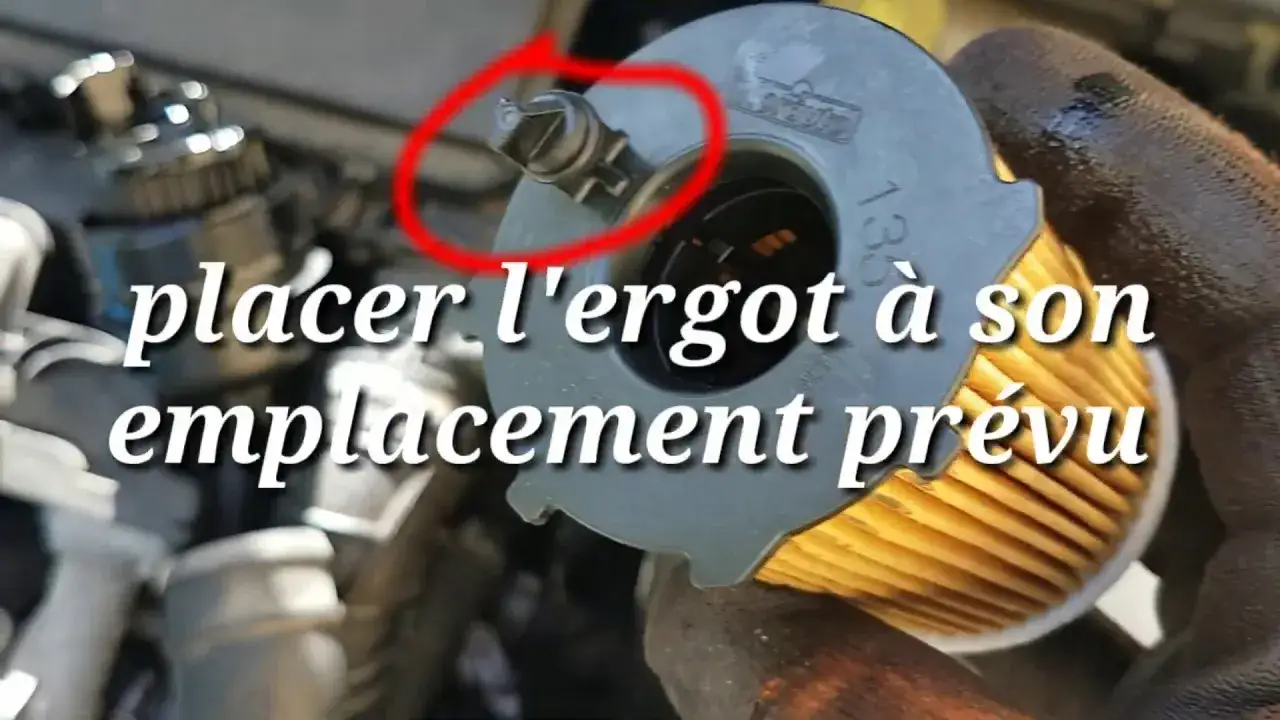 Emplacement filtre &agrave; huile moteur 1.4 HDi DV4 C3